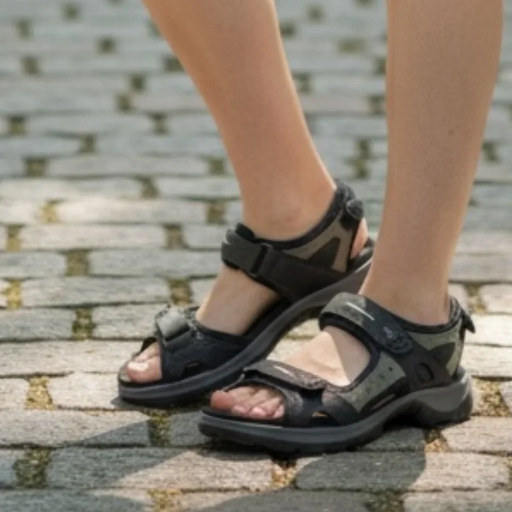 ECCO Offroad Women's Yucatan Sandal - Black/Mole/Black - Size 10-10.5 US / 41 EU - Picture 7 of 9